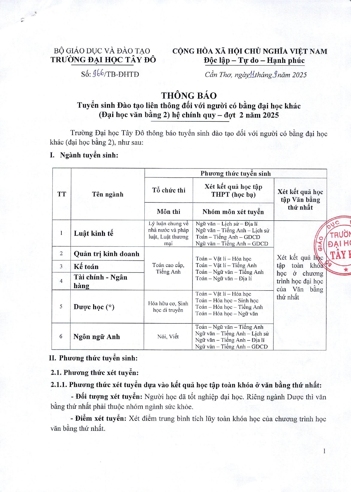 TB_966 Tuyen sinh lien thong dot 2 nam 2025_0001_page-0001.jpg